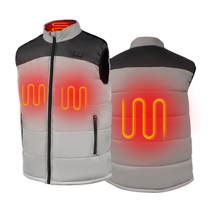 <span class=keywords><strong>Gilet</strong></span> <span class=keywords><strong>chauffant</strong></span> intelligent avec logo personnalisé, unisexe, veste chauffante infrarouge alimentée par <span class=keywords><strong>batterie</strong></span>, doublure en coton coupe-vent, <span class=keywords><strong>gilet</strong></span> pour le camping - Product Image 4
