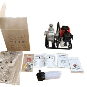 Bomba de agua a gasolina Sh de 1 HP, 2 tiempos, con tanque de combustible de 1.2L para riego y drenaje agrícola - Product Image 4