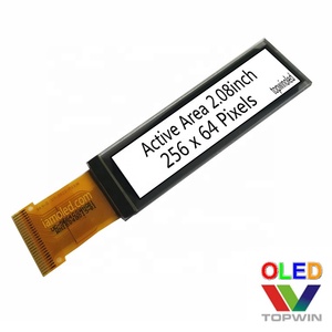 หน้าจอแสดงผล OLED ขนาดเล็ก Topwin 2.08 นิ้ว ความละเอียด 256x64 รุ่น UG-5664GSWHG01 อินเทอร์เฟซ I2C SPI แบบขนาน - Product Image 2