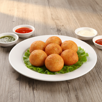 Alta calidad delicioso japonés Halal frito cocido salado cuerpo parte pulpo bolas bolsa embalaje alimentos congelados