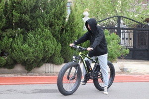 Vélo Électrique Fat Bike <span class=keywords><strong>2021</strong></span> Rapide et Performant avec Moteur Arrière 250W/500W, Batterie au Lithium et Cadre en Acier - Product Image 2