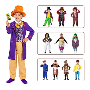 Costume da Carnevale per Bambini Ispirato a <span class=keywords><strong>Charlie</strong></span> e la Fabbrica di Cioccolato, Abito Oompa Loompa per Halloween - Product Image 1