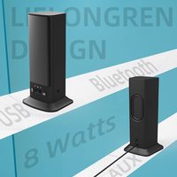 Haut-parleur Bluetooth sans fil personnalisable OEM en plastique de Chine Shenzhen, caisson de basses sans fil, haut-parleur de bureau Hi-Fi, haut-parleur de jeu