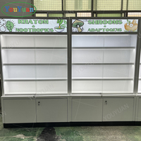 Vitrine de présentation de tabac haut de gamme YOUYUAN en bois avec porte en verre verrouillable, vitrine de luxe pour cigarettes et produits CBD