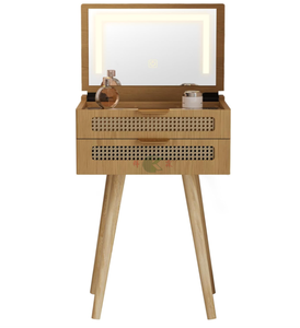 Table de toilette moderne en bois avec miroir et tiroirs, bureau de maquillage de luxe pour <span class=keywords><strong>chambre</strong></span> à coucher - Product Image 1