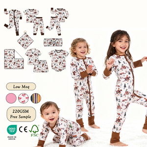 Mono de Bebé de Manga Larga con Estampado Personalizado con Certificado CPC, Edición Primavera-Otoño, Pijama de Bambú para Bebé, Pelele para Niño - Product Image 1