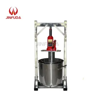 36L Commercial Manual Hydraulic Jack Honey Press Machine Fruits And Vegetables Press Squeezer Stainless Steel Hand Grape Juicer