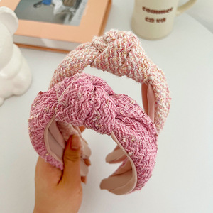 LRTOU, venta al por mayor, diadema coreana, diadema <span class=keywords><strong>de</strong></span> felpa <span class=keywords><strong>de</strong></span> <span class=keywords><strong>lana</strong></span>, accesorios <span class=keywords><strong>para</strong></span> <span class=keywords><strong>el</strong></span> cabello rosa <span class=keywords><strong>para</strong></span> mujer, diadema rosa <span class=keywords><strong>de</strong></span> esponja ancha anudada <span class=keywords><strong>para</strong></span> niña - Product Image 5