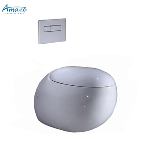 Sanitari in Ceramica a Forma di Uovo Rotondo, WC Sospeso per <span class=keywords><strong>Bagno</strong></span> - Product Image 2