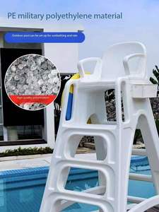 Chaise de surveillance en polyéthylène pour sauveteurs dans les piscines, résistante à la corrosion, aux UV et facile à démonter - Product Image 5