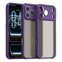 Coque de téléphone hybride TPU PC anti-choc mate dépolie avec découpe précise pour iPhone 18 17 Pro Max 16 15 Funda