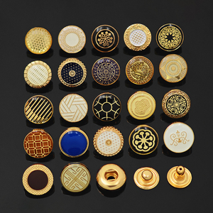 Kunshuo nút nhà máy quần áo áo hợp kim kẽm 4 phần thương hiệu mô hình tùy chỉnh logo abaya thobe kim loại Snap <span class=keywords><strong>kurta</strong></span> nút cho nam giới - Product Image 6