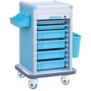 Mt Medisch Meubilair Spoedeisende Geneeskunde Trolley Abs Medicatie Medicijnafgiftewagen Voor Klinieken En Ziekenhuizen - Product Image 2