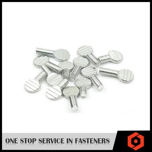 Tornillos de pulgar regulares estándar de acero al carbono <span class=keywords><strong>IFI</strong></span> 156 ANSI/ASME B 18,17, tornillo de pulgar de placa ondulada, tornillo de cabeza plana con cabeza redonda - Product Image 4