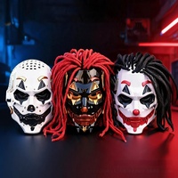 Perruque de Cosplay Unisexe pour Adulte, en Polyester, Style Halloween Punk avec Nez, pour Scènes d'Horreur et Évasion, Coiffe Poilue, En Gros, En Stock