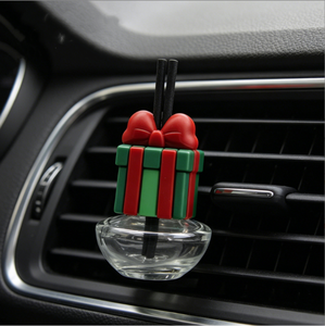 Diseño de Caja de Regalo Navideña con Bajo MOQ, Difusor de Perfume para Coche, Botella de Vidrio con <span class=keywords><strong>Clip</strong></span> y Varilla Difusora - Product Image 4