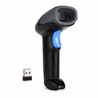 Lecteur de codes-barres HOIN avec capteur d'image CMOS 2D, charge micro USB, autonomie de 26 heures, vitesse de numérisation de 25 pouces/63 cm, pour la vente au détail