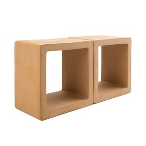 Pannello Decorativo in Terracotta Karnak 15 X 15 X 10 Cm, Finitura Naturale con Bordi Irregolari - Product Image 5