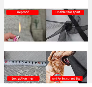 Tự động đóng rèm cửa từ tính thiết kế hiện đại màn hình lưới chất liệu <span class=keywords><strong>Polyester</strong></span> Cửa lưới chống muỗi chống côn trùng Cửa lưới - Product Image 3