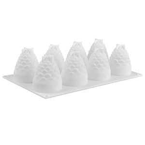 Pinecone Silicone <b>Mold</b> 8 Cavity For Cake Candle Mousse Chocolate Christmas DIY Baking Tool - Product Image 4