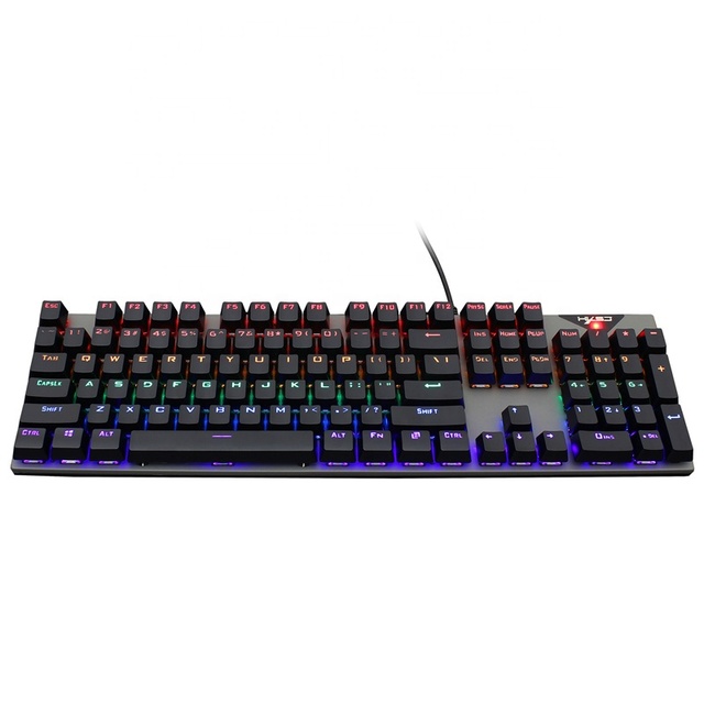 New L300 104Keys Cyan Switch Mechanical Keyboard  20 Kinds of Lighting Effects Stylish Office Game Wired Mechanical Keyboard