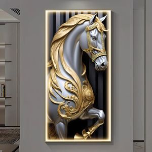 Wild <strong>Horse</strong> Animal <strong>Painting</strong> Living Room Background Led Wall Art Decorative <strong>Painting</strong> Waterproof and Moistureproof Crystal <strong>Painting</strong> - Product Image 4