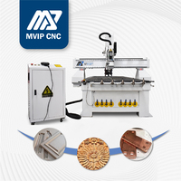 Routeur CNC MVIP 1325 avec ATC et tête oscillante pour la découpe et la gravure du bois, de l'acrylique, du MDF et du PVC