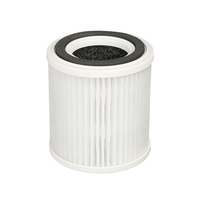 Purificateur d'air intelligent portable pour voiture, alimenté par batterie, avec filtre à charbon actif HEPA et capteur de geste automatique, pour la maison