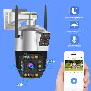 Telecamera di sicurezza esterna Wireless a doppia lente da 2mp rilevazione di movimento sicurezza Wifi Bullet PTZ Speed Dome Camera Ptz Ip Camera - Product Image 6