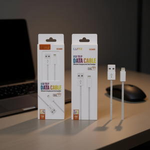 Câble de données Lumiz USB vers IP 1M blanc, charge efficace, transfert rapide - Product Image 3
