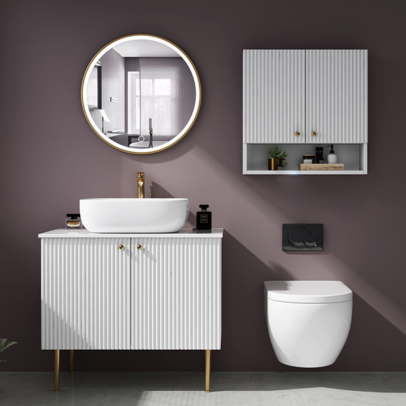 bathroom vanity with sink with legs 43 inch