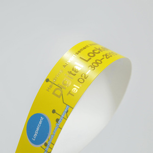 [AnyWristband] Pulseras individuales cortadas a medida para control de acceso Pulseras YUPO a todo color Tipo individual 25 mm (1 pulgada) - Product Image 3