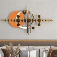 120X65CM Moderne Luxus Eisen Wand Hängender Anhänger Kreative Wohnzimmer Sofa Dekoration für Geburtstagsanlässe
