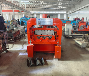 เครื่องขึ้นรูปเหล็กกันชนทางหลวงอัตโนมัติความเร็วสูง เครื่องขึ้นรูปกันชนเหล็กแบบรีดเย็น - Product Image 2