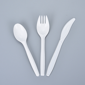 Hot bán thả giá rẻ giá thiết lập dao kéo nhựa dùng một lần dao nĩa và muỗng - Product Image 2