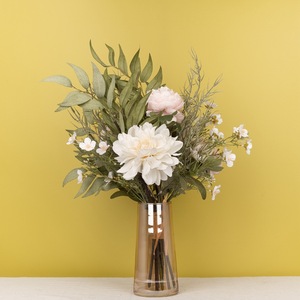 Ramo de Peonías Artificiales Hanni, Color Rosa, Decoración para el Hogar, Arreglo para Bodas CF01066 - Product Image 1