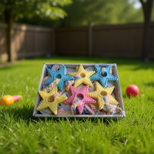 Perro De Jugute Dog Toys 24 Pcs Colorful Star Shape Pet Chew Toy For Dogs - Product Image 3