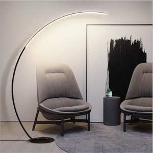 Modern Minimalism Standard <strong>Lamp</strong> Art Decor Nordic Living Room Bedroom Corner Led <strong>Arc</strong> Shaped Remote <strong>Floor</strong> <strong>Lamp</strong> for Esports Room - Product Image 2