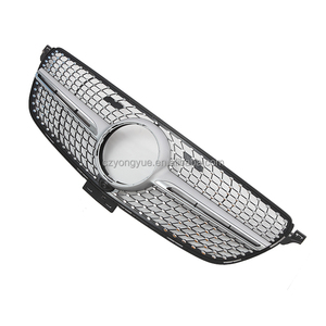 Parrilla Delantera Plateada Sky Star para Mercedes Benz <span class=keywords><strong>GLE</strong></span> W292 350 <span class=keywords><strong>AMG</strong></span> <span class=keywords><strong>43</strong></span> 63 Coupé Versión Alta 2016 2017 2018 <span class=keywords><strong>2019</strong></span> - Product Image 1