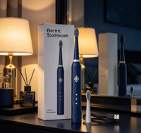 Brosse à dents électrique sonique rechargeable, charge par USB, 6 modes de vibration pour l'hygiène buccale quotidienne