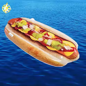 Matelas de <span class=keywords><strong>piscine</strong></span> gonflable en PVC au design original pour la dérive en forme de hot-dog et les divertissements aquatiques - Product Image 6