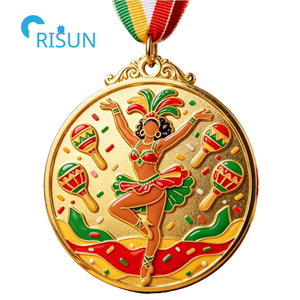 Medallón Personalizado del Sambódromo de Río de Janeiro, <span class=keywords><strong>Brasil</strong></span>, para Bailarines de <span class=keywords><strong>Samba</strong></span>, Desfiles, Fiestas, Carnaval, Ganadores, Medalla de <span class=keywords><strong>Samba</strong></span> Personalizada - Product Image 6