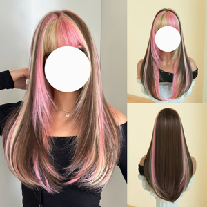 Colored long straight <strong>hair</strong> - Product Image 4