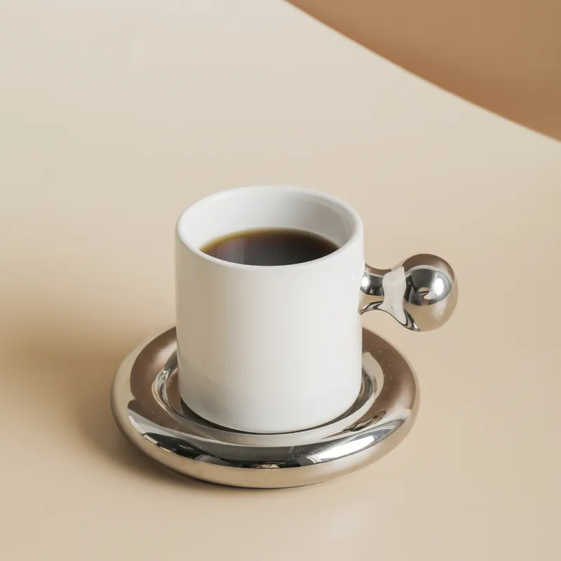 Tùy chỉnh Mug Ins sáng tạo bóng gốm sức sống lòng đỏ trứng cốc cà phê Quà Tặng buổi chiều trà cá nhân ăn sáng cốc