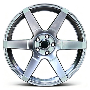 Nuevas Llantas Personalizadas de Aleación de Aluminio de 17-18 Pulgadas al por Mayor para Golf 4, Accord, Crown, Jia Mei, <span class=keywords><strong>Freeda</strong></span>, Sonata - Diseño de Seis Radios Plateado - Product Image 1