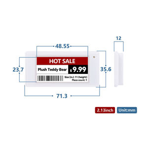 Système d'étiquetage intelligent EAS, étiquette de prix numérique E-ink pour supermarchés, étiquette de rayon électronique (<span class=keywords><strong>ESL</strong></span>) de 2,13 pouces, ABS, marque Zhsunyco - Product Image 2