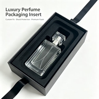 Insert en mousse EVA haute densité découpé sur mesure, antichoc, pour flacon de parfum, emballage de boîte cadeau cosmétique
