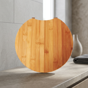 Tabla de Cortar Redonda Grande de Bambú, 1.3 cm de Grosor, Ligera, Premium, Duradera, Apta para Lavavajillas, Tabla de Picar para Cocina, Tabla para Preparar Alimentos - Product Image 2