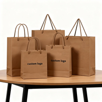 Sacs cadeaux en papier kraft argenté, carton ivoire, impression sérigraphique, recyclables, logo personnalisé pour vêtements, chaussures, chaussettes, bijoux, montres