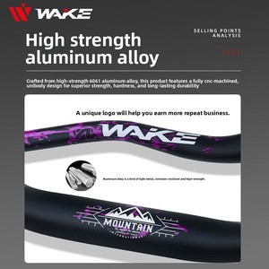 Manillar de Bicicleta de Montaña WAKE en Forma de U, 55H, 31.8*720/780mm, Manillar MTB - Product Image 5